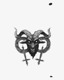 #satan #hailsatan #evil #baphomet #goth #religion #freetoedit - Illustration, HD Png Download, Free Download