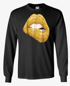 Gold Lips Sexy Kiss Black Girl Magic Shirt Queen Melanin"  - T-shirt, HD Png Download, Free Download
