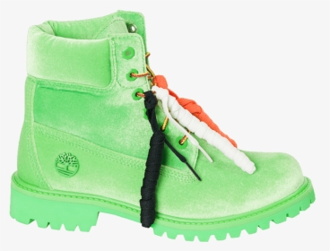 Off White Timberlands Green, HD Png Download, Free Download