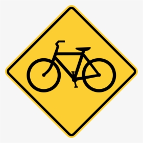 Mutcd W11-1 - Svg - Bicycle Warning Sign, HD Png Download, Free Download