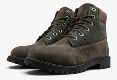 Timberland 6 Inch Premium "dark Brown/green - Work Boots, HD Png Download, Free Download