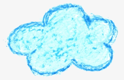 Cloud-drawing - Crayon Cloud Drawing, HD Png Download, Free Download