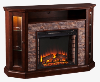 Southern Enterprises Redden Corner Convertible Electric - Electric Fireplace For Corner, HD Png Download, Free Download