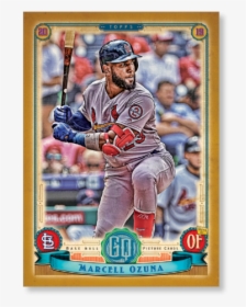 Marcell Ozuna Gypsy Queen Base Poster Gold Ed - College Baseball, HD Png Download, Free Download