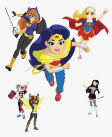 Dc Super Hero Girls Batgirl Wonder Woman Starfire Kara, HD Png Download, Free Download