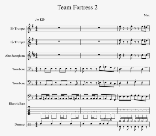 Team Fortress 2 Sheet Music Composed By Max 1 Of - Lucky Chops Next To You, HD Png Download, Free Download