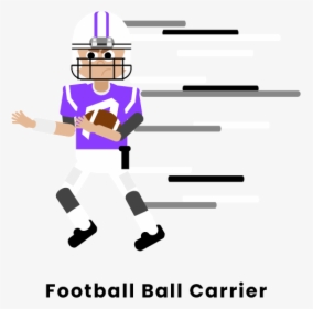 Football Ball Carrier - Cartoon, HD Png Download, Free Download