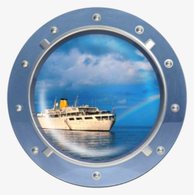 #ftestickers #window #porthole #ship #sea #3deffect - Cartoon Submarine Window, HD Png Download, Free Download