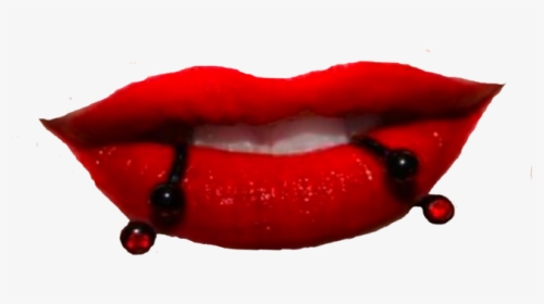 #lips #lipstick #red #piercings #snakebites #snakebitepiercings - Red Snake Bites Piercing, HD Png Download, Free Download
