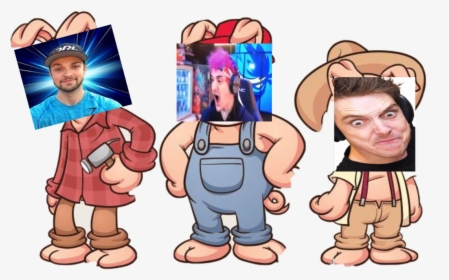 #ninja #lazarbeam #ali-a #meme This Is So Funny #freetoedit - Three Little Pigs Easy, HD Png Download, Free Download