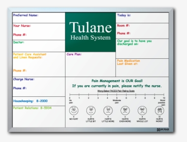 Tulane Medical Center Patient - Mental Health Patient White Boards, HD Png Download, Free Download