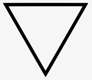 White Upside Down Triangle, HD Png Download - kindpng