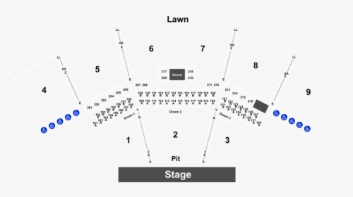Keybank Pavilion Seating Chart, HD Png Download, Free Download