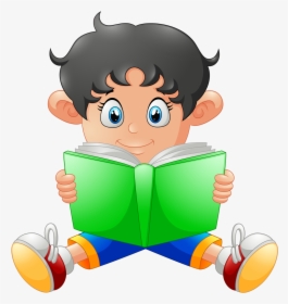 Bb B A Cb Orig Png - Boy Book Reading Png Cartoon, Transparent Png, Free Download