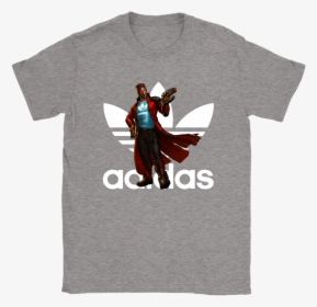 Adidas X Mcu Star-lord Marvel Shirts - New Orleans Saints T Shirts Funny, HD Png Download, Free Download