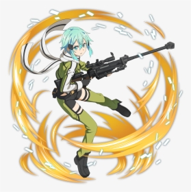 [sniper In Love] Sinon Online S, Gun Gale Online, Online - Sao Memory Defrag Sinon, HD Png Download, Free Download