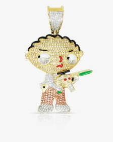 10k Yellow Gold Family Guy Pendant - Locket, HD Png Download, Free Download
