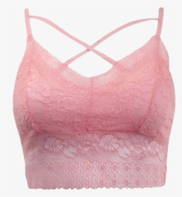 Transparent Pink Lace Png - Transparent Background Bra Png, Png Download -  kindpng