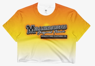 Image Of Melaninlicious Dye Sublimated Crop Top - Active Shirt, HD Png Download, Free Download