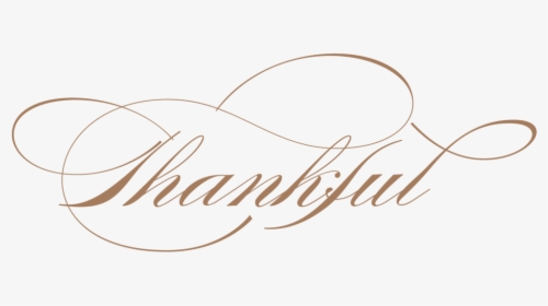 Thankful Graphic-01 - Calligraphy, HD Png Download, Free Download