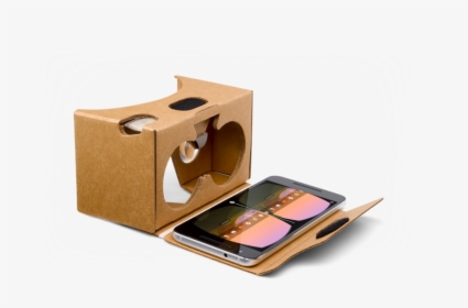 02 Google Cardboard - Cardboard Phone Vr Headset, HD Png Download, Free Download