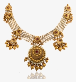 Antique Floral Grace Gold Necklace , Png Download - Necklace, Transparent Png, Free Download