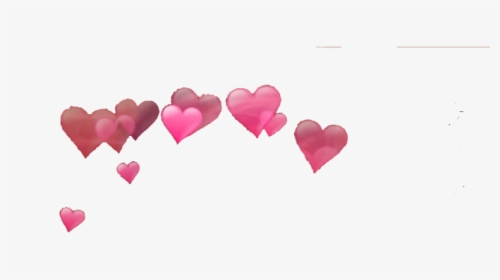 Photo Booth Hearts Png - Heart Effects On Head, Transparent Png, Free Download