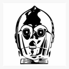C3po Vinyl Decal Sticker  size Option Will Determine - Illustration, HD Png Download, Free Download