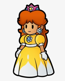 Super Mario Clipart Daisy - Princess Daisy Paper Mario, HD Png Download, Free Download