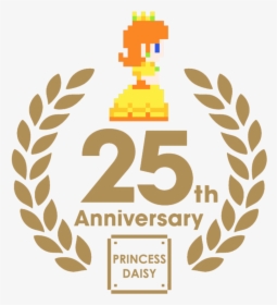 Princess Daisy 25th Anniversary By Zefrenchm-d7fb777 - Super Mario Bros 25th Anniversary Cd, HD Png Download, Free Download