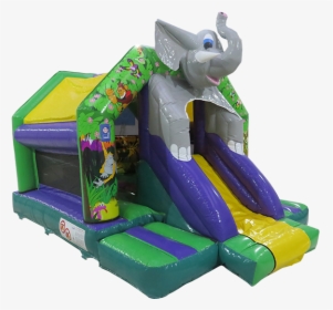Elephant Head Front Slide Bouncer - Inflatable, HD Png Download, Free Download