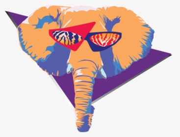 The Kool Hip Hop 80s Elephant A Design For A T Shirt, HD Png Download, Free Download