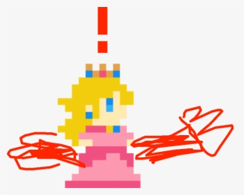 Sprite Mario Maker Daisy Clipart , Png Download - Mario Bros Peach Pixel, Transparent Png, Free Download