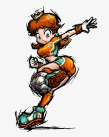 Daisy From Mario Strikers - Super Mario Strikers Concept Art, HD Png Download, Free Download