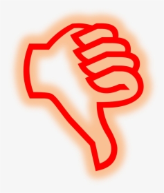 Thumb Red Transparent Free Photo - Clipart Thumbs Down Gif, HD Png Download, Free Download