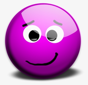 Purple M Face Smileys - Smiley Emoticon, HD Png Download, Free Download