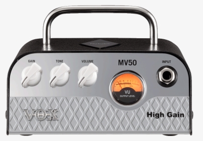 Front View Of White And Black Vox Amplifier Mini Amplifier - Vox Mv50 High Gain, HD Png Download, Free Download