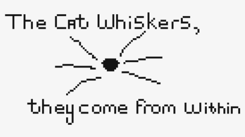 The Cat Whiskers Come From Within Quote Finished - Aris, HD Png Download, Free Download