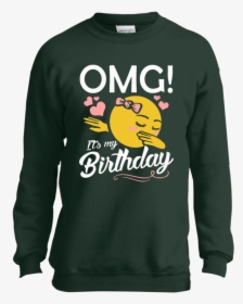 Omg It"s My Birthday Emoji Dabbing Youth Pc90y Port - Long-sleeved T-shirt, HD Png Download, Free Download