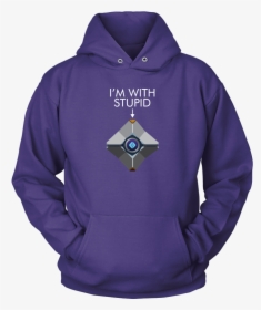 Destiny Ghost I"m With Stupid Hoodie - Sudadera Motocross Love, HD Png Download, Free Download