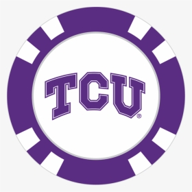 Tcu Horned Frogs Poker Chip Ball Marker - Columbus Blue Jackets Circle Logo, HD Png Download, Free Download