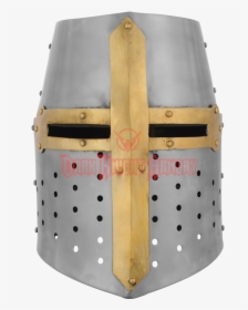 Crusader Helmet Png - Knight Helmet Crusade, Transparent Png, Free Download