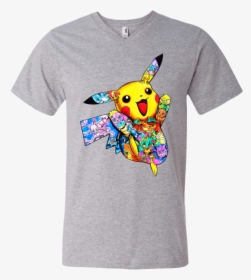 Pikachu Tattoo 982 Men"s Printed V Neck T Shirt - Bugs Bunny Lola T Shirt, HD Png Download, Free Download