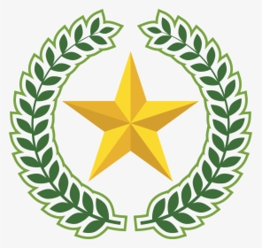 Laurel Wreath With A Gold Star - Us Mexico Bar Association, HD Png Download, Free Download