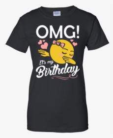 Omg It"s My Birthday Emoji Dabbing Men/women T Shirt - Motley Crue T Shirt Girls, HD Png Download, Free Download