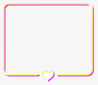 #frame #glitch #border #frames #heart #hearts #yellow - Circle, HD Png Download, Free Download