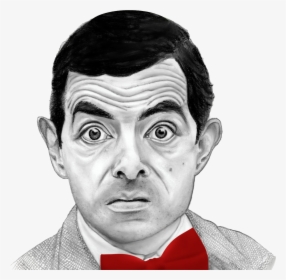 Rowan Atkinson Mr - Pencil Drawing Mr Bean, HD Png Download, Free Download