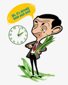 Bean"s Beans - Cartoon Mr Bean Looking At Watch, HD Png Download, Free Download