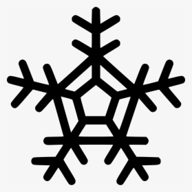 Black Snowflake Silhouette Transparent, HD Png Download, Free Download