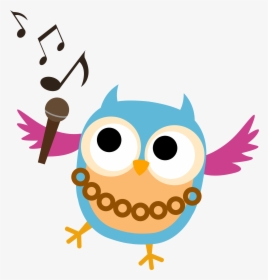 Graphic Transparent Choir Clipart Vocal Solo - Owl Singing Clip Art, HD Png Download, Free Download